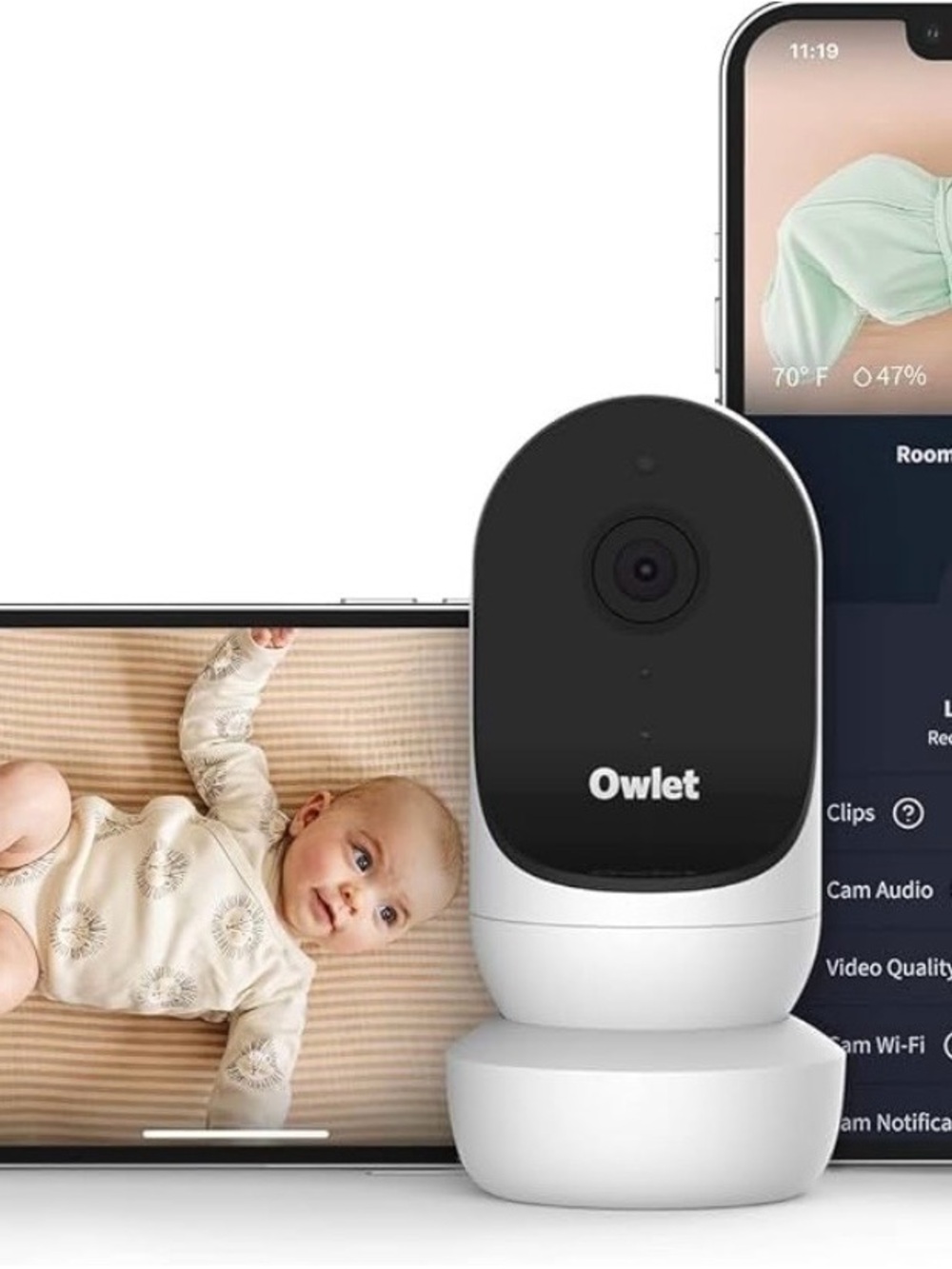 Owlet Cam2 Baby Monitor Camera with Owlet Dream Sock